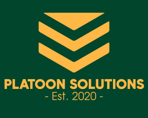 Platoon - Army Military Corporal logo design
