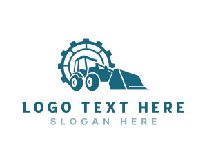 Quarry - Backhoe Industrial Construction logo design