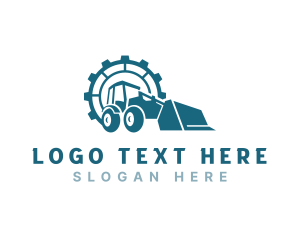 Digger - Backhoe Industrial Construction logo design