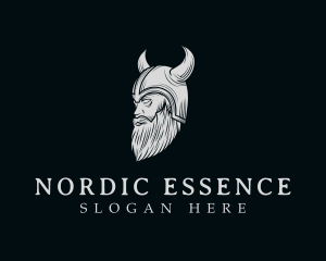 Viking Helmet Man logo design