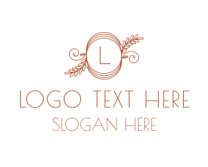 Traditional - Elegant Leaves Boutique logo design