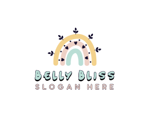 Prenatal - Kindergarten Rainbow Boho logo design