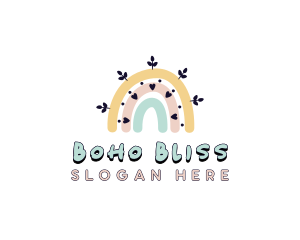 Boho - Kindergarten Rainbow Boho logo design