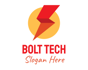 Bolt - Red Electric Bolt logo design