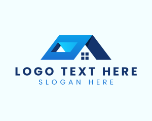 Real Estate - House Roof Structure logo design