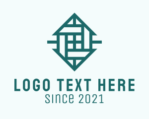 Home Decor - Modern Tile Pattern logo design