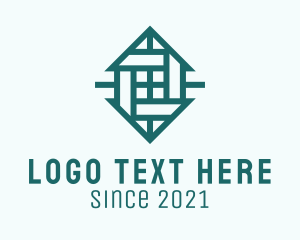 Pavement - Modern Tile Pattern logo design
