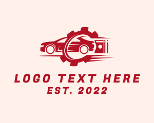 Auto Detailing - Fast Car Gear logo design
