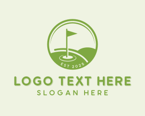 Golfing - Golf Course Golfer logo design