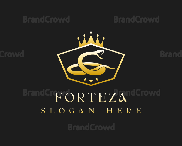 Luxury Snake Crown Logo