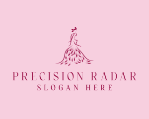 Feather Fashion Gown logo design