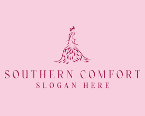 Feather Fashion Gown logo design