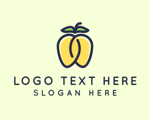 Lesbian - Twin Mango Fruit Pride logo design