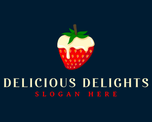 Sweet Strawberry Cream logo design