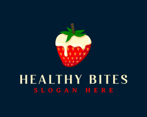 Sweet Strawberry Cream logo design