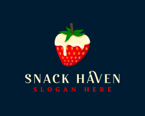 Sweet Strawberry Cream logo design