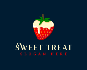 Sweet Strawberry Cream logo design