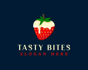 Delicious - Sweet Strawberry Cream logo design
