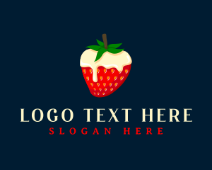 Strawberry - Sweet Strawberry Cream logo design