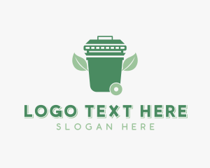 Recycling Bin - Eco Waste Disposal logo design