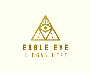 Gold Eye Pyramid logo design