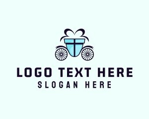 Birthday - Gift Box Carriage logo design