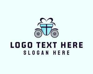 Gift Shop - Gift Box Carriage logo design
