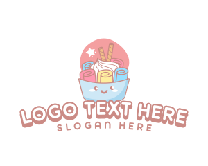 Cute - Ice Cream Dessert logo design