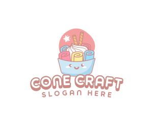 Ice Cream Dessert logo design