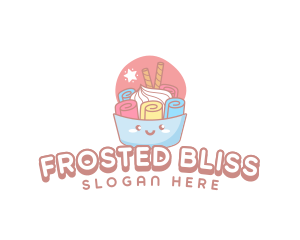 Frosted - Ice Cream Dessert logo design