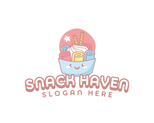 Ice Cream Dessert logo design