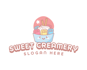 Ice Cream Dessert logo design