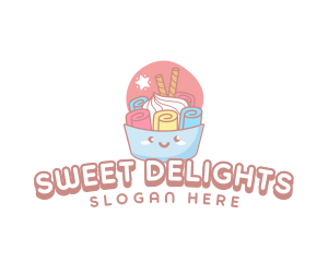 Ice Cream Dessert logo design