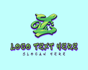 Music Label - Graffiti Art Letter Z logo design