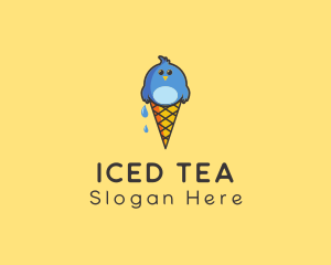 Ice Cream Bird  logo design