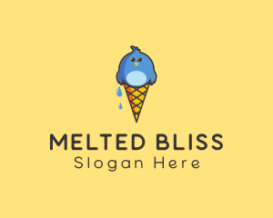 Ice Cream Bird  logo design