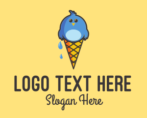 Tweet - Ice Cream Bird logo design
