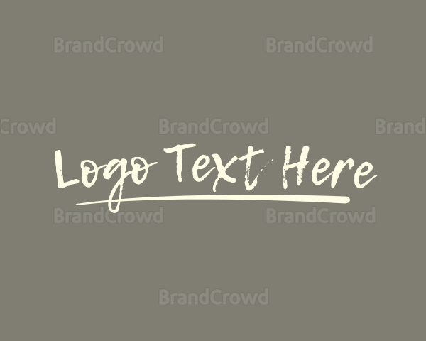 Creative Handwritten Company Logo