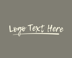 Scribbling - Creative Handwritten Wordmark logo design