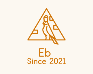 Egyptian - Orange Egypt Falcon logo design