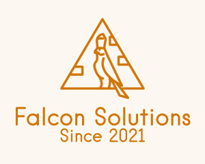 Falcon - Orange Egypt Falcon logo design