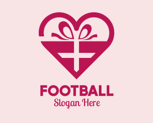 Valentine's Day Heart Present  Logo