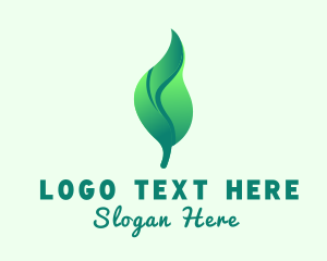 Herbal Tea Leaf logo design