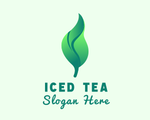 Herbal Tea Leaf logo design