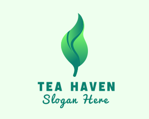 Herbal Tea Leaf logo design