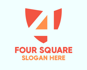 Four - Security Shield Four logo design