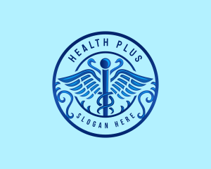 Caduceus Health Hospital logo design