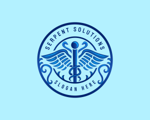 Caduceus Health Hospital logo design