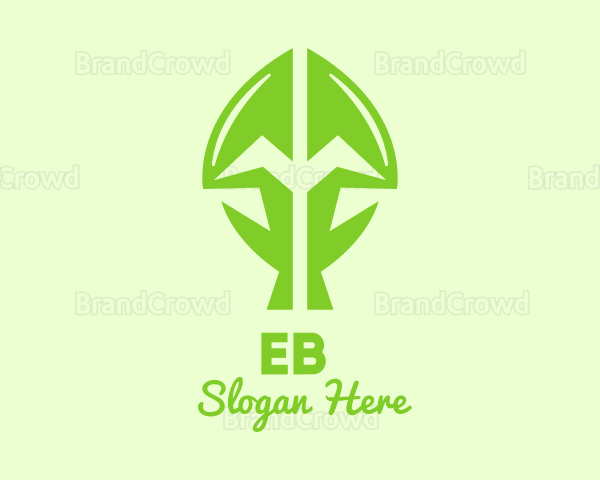 Green Growing Plant Logo