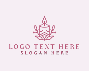 Scented - Candlelight Decor Candle logo design